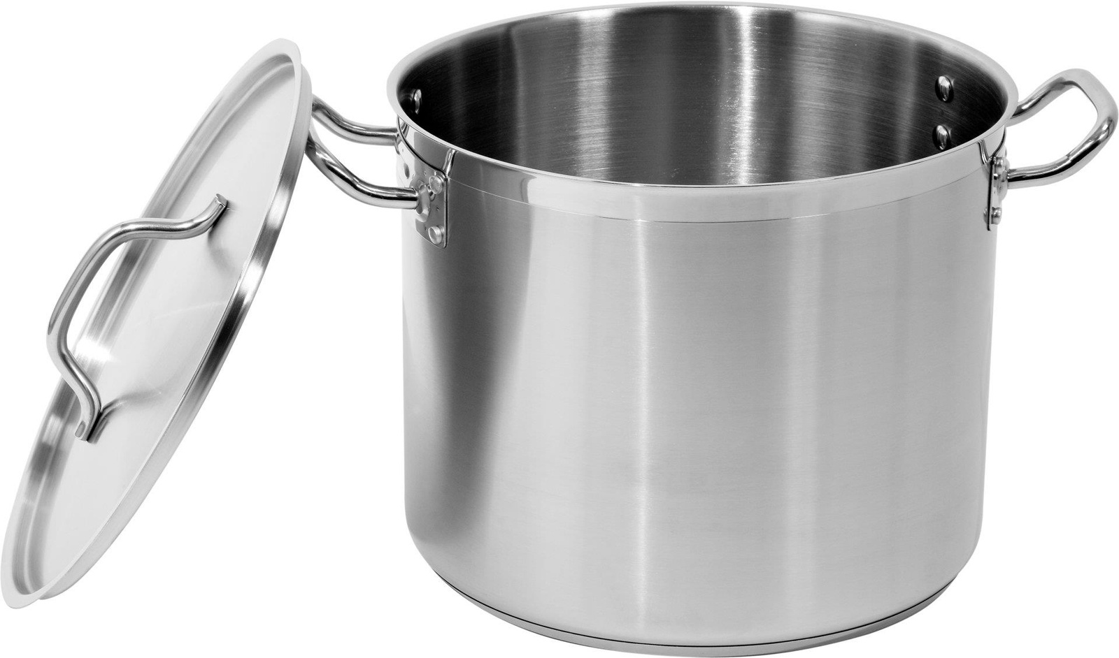 Marmite haute en acier inoxydable - capacité 20,9 l avec couvercle | YATO YG-00005