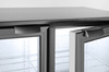 Réfrigérateur de bar pour boissons 228 l, aluminium, noir, 2-10°C | HENDI 235829
