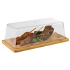 Plateau en bambou avec couvercle en polystyrène, 32x16,5x11 cm | APS 821
