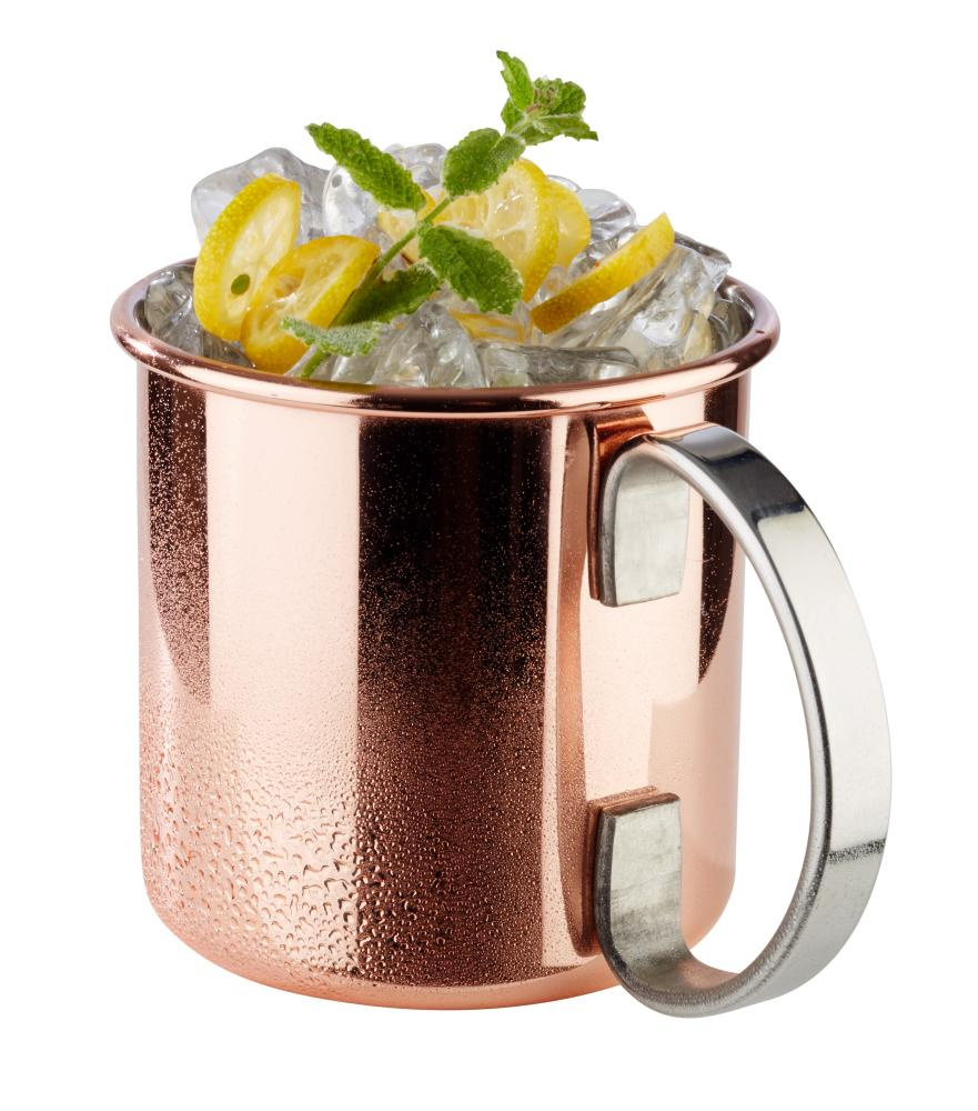 Tasse pour MOSCOW MULE, couleur cuivre, brillant, diamètre 9 cm, 450 ml | APS 93310