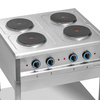 Cuisinière professionnelle électrique à 4 plaques, 10,4 kW | FORGAST FG09440