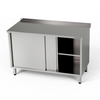 Table de travail en acier inoxydable avec armoire 90x60x85 cm | FORGAST