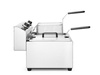 Friteuse électrique à 2 cuves, 2x8 L, 2x3,5 kW, zone froide | HENDI 207307