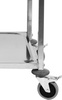 Chariot de service en acier inoxydable à 2 niveaux pliable | YATO YG-09095