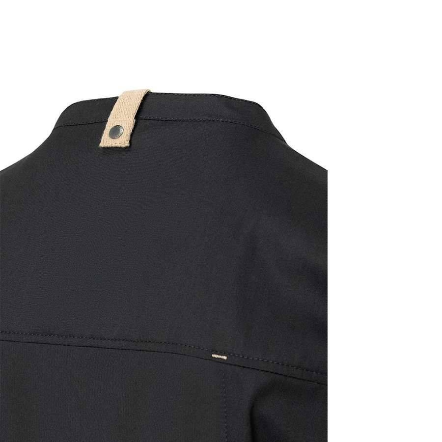 Veste de cuisine Green-Generation noire pour homme | KARLOWSKY JM 35-1