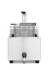 Friteuse électrique avec panneau numérique Mastercook avec robinet de vidange, 8 l, 3,5 kW | HENDI 207369