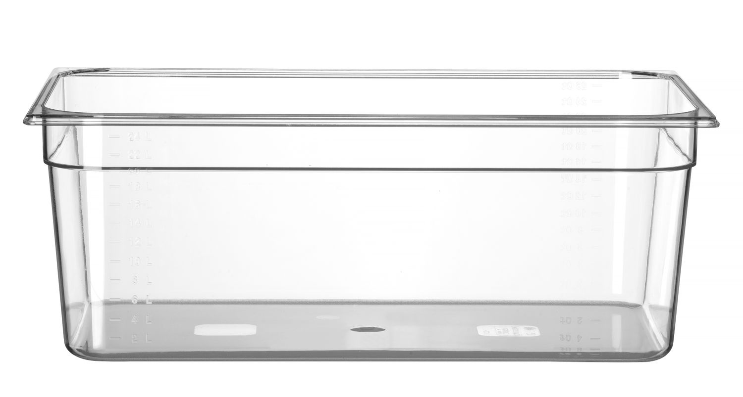 Récipient GN 1/1 prof. 20 cm en polycarbonate | HENDI 861202