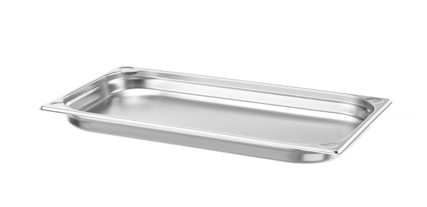 Récipient GN 1/1 prof. 4 cm en acier inoxydable KITCHEN LINE | HENDI 806111