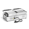 Gril de contact double, plaques rainurées, 3,6 kW | FORGAST FG09202