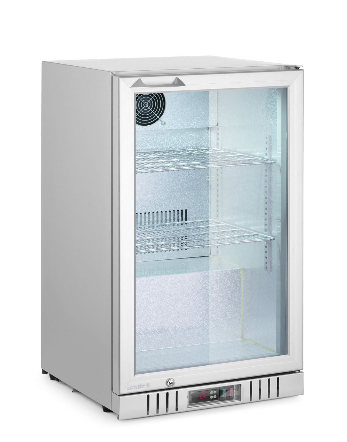 Réfrigérateur à boissons sous-comptoir 1 porte 75 L, aluminium, argenté | ARKTIC 236925