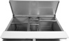 Table réfrigéré 2-portes pour salades avec couvercle inox | YATO YG-05262