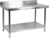 Table de travail en acier inoxydable avec étagère 150x70x85 cm | YATO YG-09034