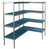 Étagère d’angle à 5 tablettes prof. 40 cm 2PD-45+5P-94+5P-104+10UM | ALUSHELF 40384