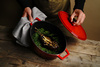 Cocotte en fonte avec couvercle rouge - cap. 4L l HENDI 626849