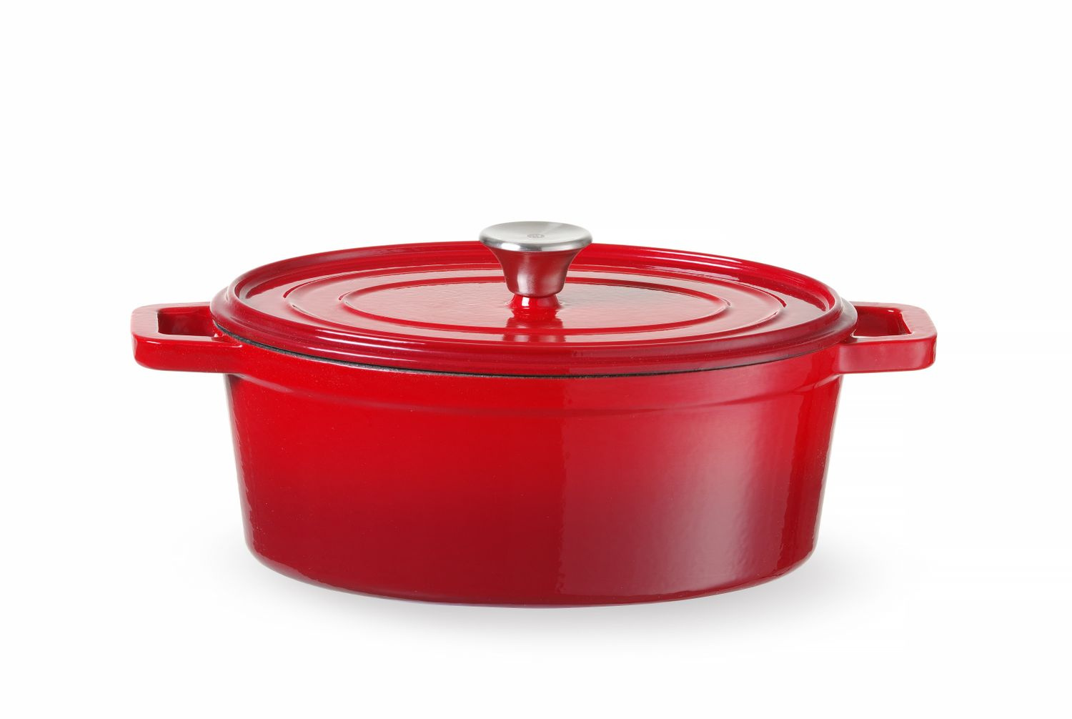 Cocotte en fonte avec couvercle rouge - cap. 4L l HENDI 626849