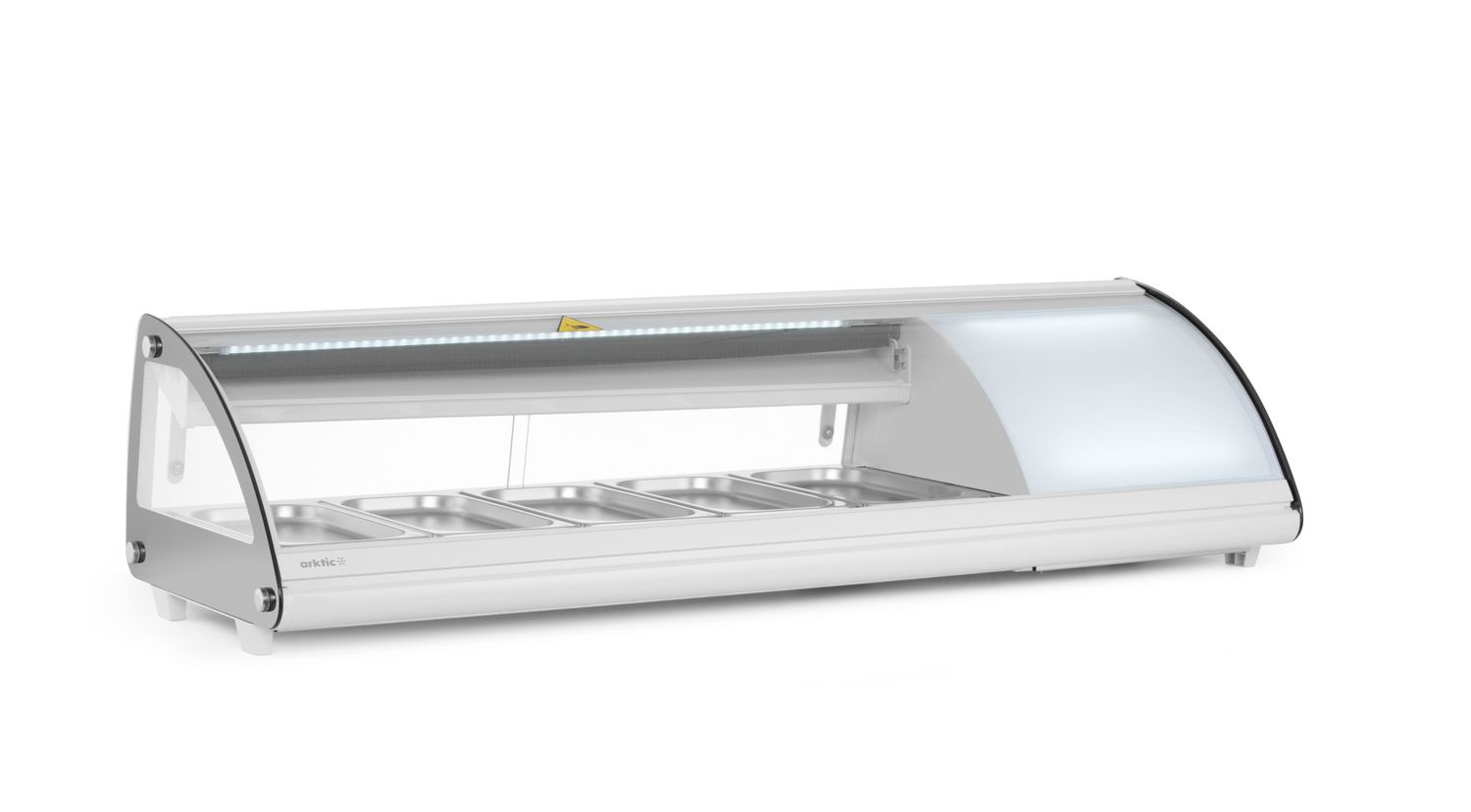 Vitrine réfrigérée pour sushi, 63 l, LED, 3-7°C, 130,7x45x33 cm | HENDI 233757