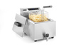 Friteuse électrique avec panneau numérique Mastercook avec robinet de vidange, 8 l, 3,5 kW | HENDI 207369