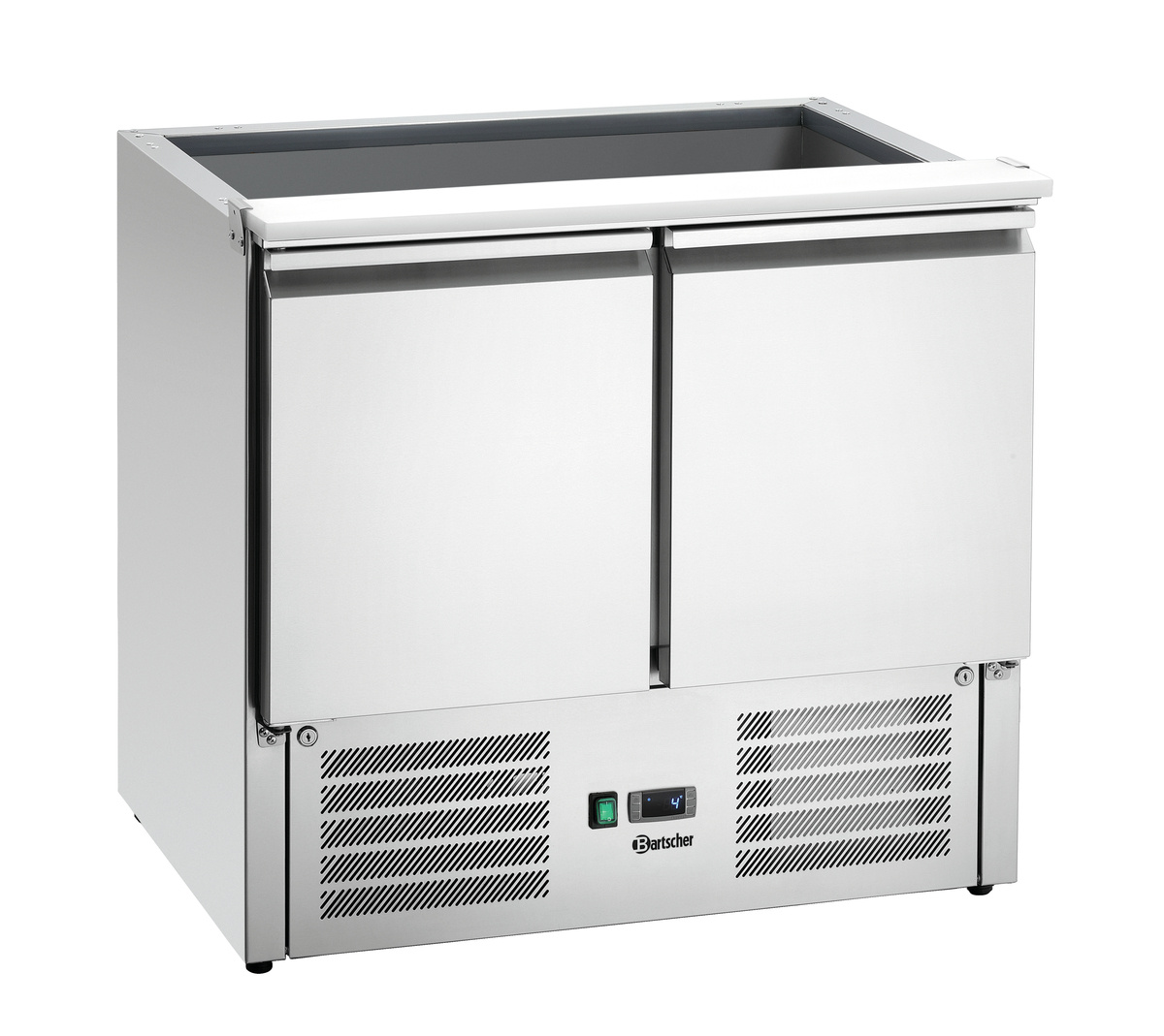 Table réfrigérée à salade 2 portes avec groupe logé en bas 900T2GL | BASTSCHER 200575