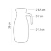 Pichet avec passoire 1,8 l | APS 10691
