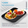 Plateau fast food noir, polypropylène, 45x35 cm, rectangulaire | FORGAST FG12533