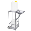 Évier mobile pour le lavage des mains, 45x36x85 cm, acier inoxydable | CONTACTO 4007/850