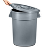 Poubelle, conteneur 80 L, diamètre 49 cm, hauteur 61 cm | FORGAST FG00508
