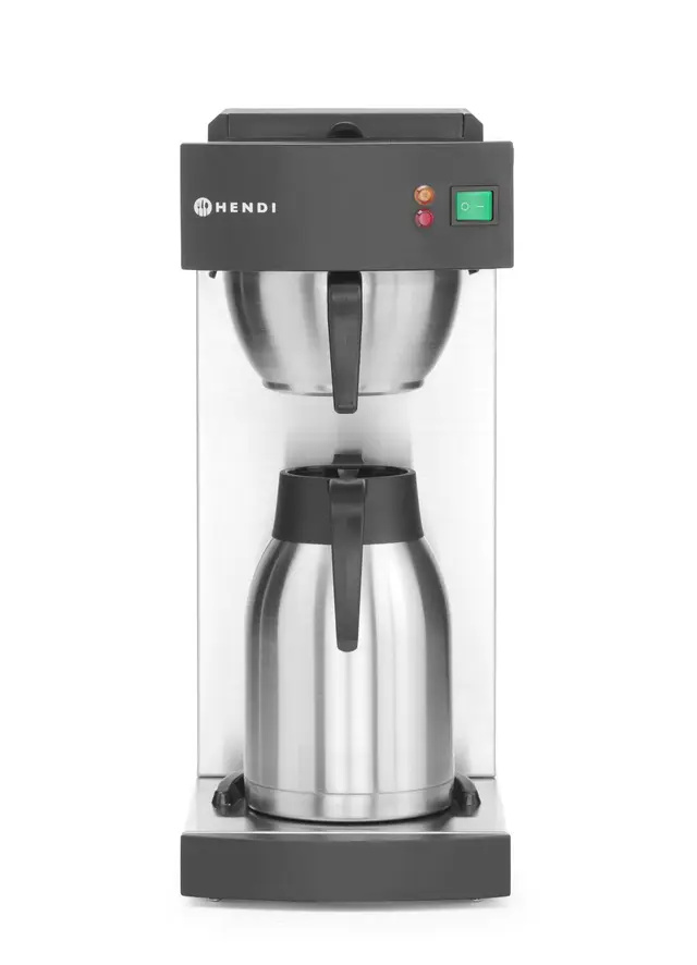 Cafetière filtre, 2 l, acier inoxydable, 1,4 kW | HENDI 211052