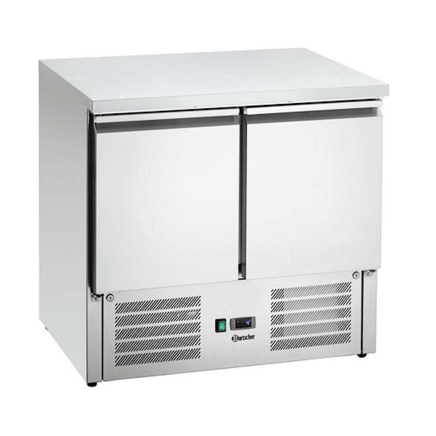 Table réfrigérée 2 portes avec groupe frigorifique en bas 900T2 | BARTSCHER 110256