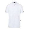 Veste de cuisine Green-Generation à manches courtes blanche pour homme | KARLOWSKY JM 36-3