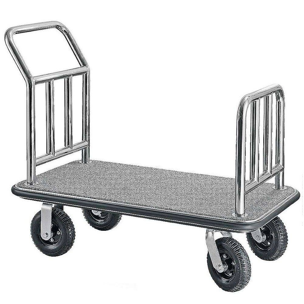 Chariot à bagages en acier inoxydable, 110x61x94 cm | CONTACTO 1653/090