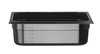 Bac GN 1/2 prof. 10 cm en polycarbonate noir | HENDI 862421