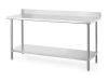 Table de travail adossée au mur, 180x60x95 cm | HENDI 817605
