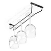 Porte-verres, rail coulissant noir | FORGAST FG11443