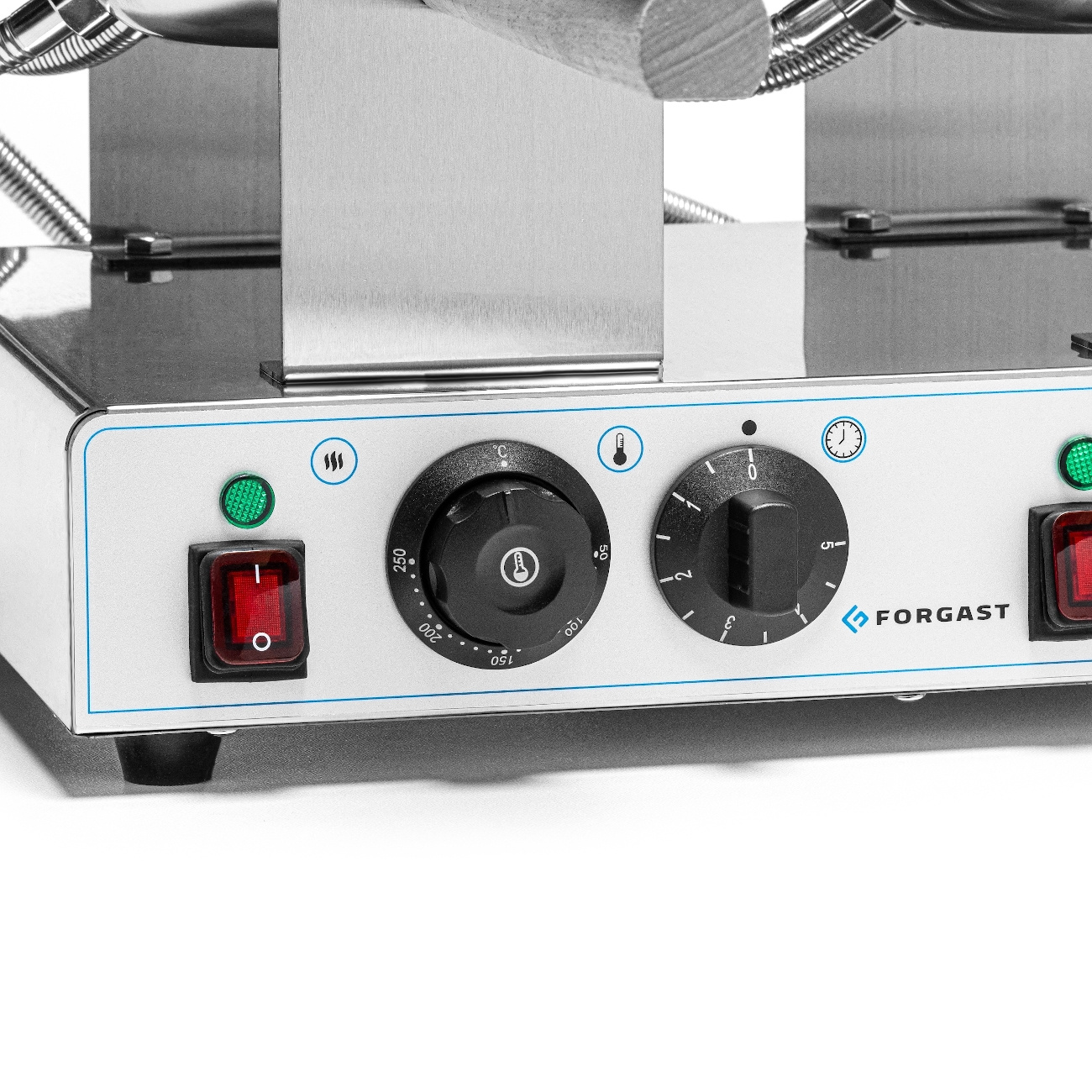 Gaufrier électrique double pour gaufres bubble 2 gaufres, 2,8 kW, 230 V | FORGAST FG09722