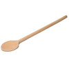 Cuillère en bois ronde pour poêles en téflon, longueur 32 cm | CONTACTO 833/032