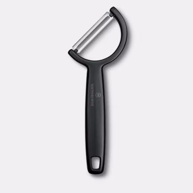 Éplucheur Rho, droit, simple face, noir | VICTORINOX 6.0950.3