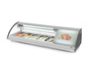 Vitrine réfrigérée pour sushi, 63 l, LED, 3-7°C, 130,7x45x33 cm | HENDI 233757