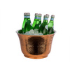 Refroidisseur pour bouteilles, cooler STAINLESS, acier inoxydable, couleur cuivre, 33x20 cm, 8 l | APS 36121