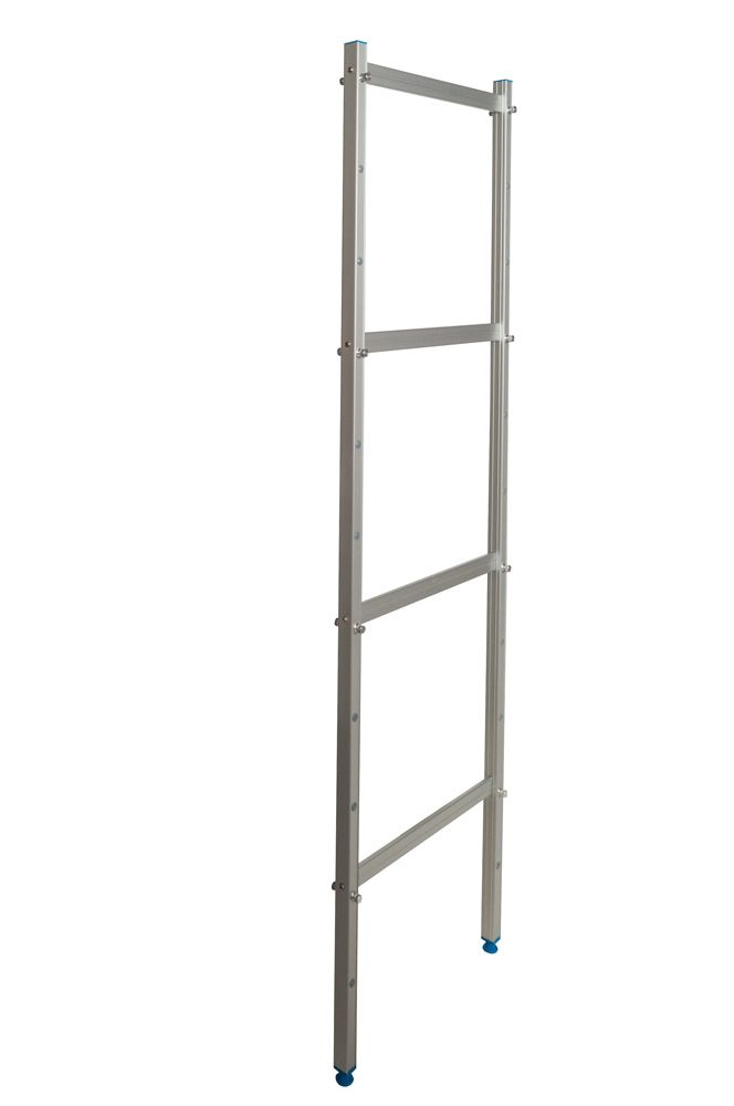 Étagère autoportante à 4 tablettes prof. 40 cm 5PD-44+8P-124+8P-134 | ALUSHELF 40201