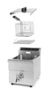Friteuse à induction Kitchen Line 1 cuve 8 L, 3,5 kW, 230 V | HENDI 215012