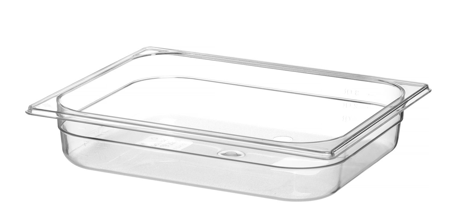 Récipient GN 1/2 prof. 6,5 cm en polycarbonate | HENDI 861431
