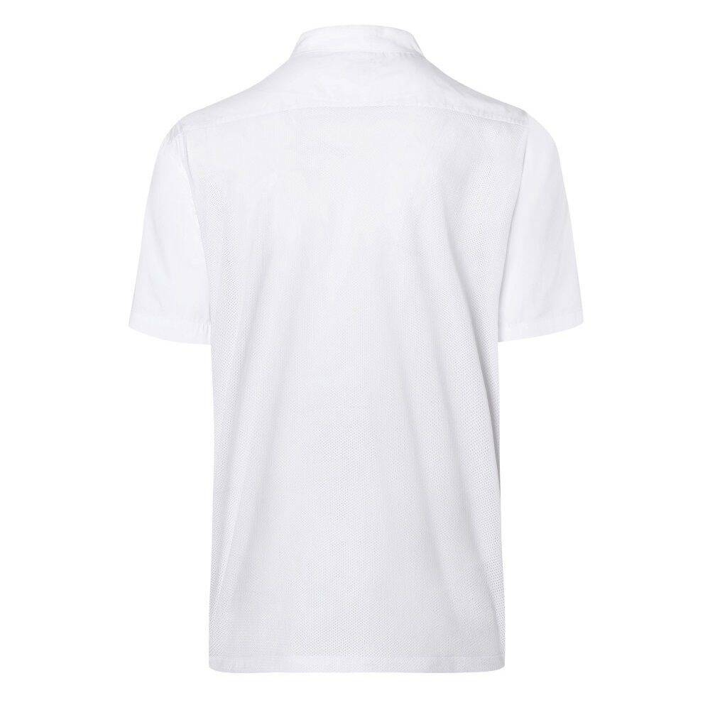 Chemise de cuisine Basic à manches courtes blanche | KARLOWSKY BJM 3-3