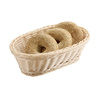Panier en polypropylène ECONOMIC, ovale, beige clair, 27x17,5x8,5 cm | APS 40139