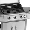 Grill à gaz de jardin avec armoire et brûleur latéral, nombre de brûleurs 3+1, 13,8 kW | FORGAST FG09107