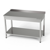 Table de travail en acier inoxydable avec étagère 150x70x85 cm | FORGAST