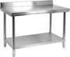 Table de travail en acier inoxydable avec étagère 80x70x85 cm | YATO YG-09030