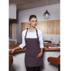 Tablier court Basic 75 x 60 cm avec poche et boucle aubergine | KARLOWSKY BLS 6-39-Stck