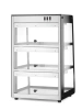 Vitrine chauffante de comptoir, noire, 230 V/500 W, 120 l | HENDI 273760