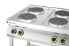 Cuisinière électrique 4 plaques, 10,4 kW, 400 V | HENDI 226223
