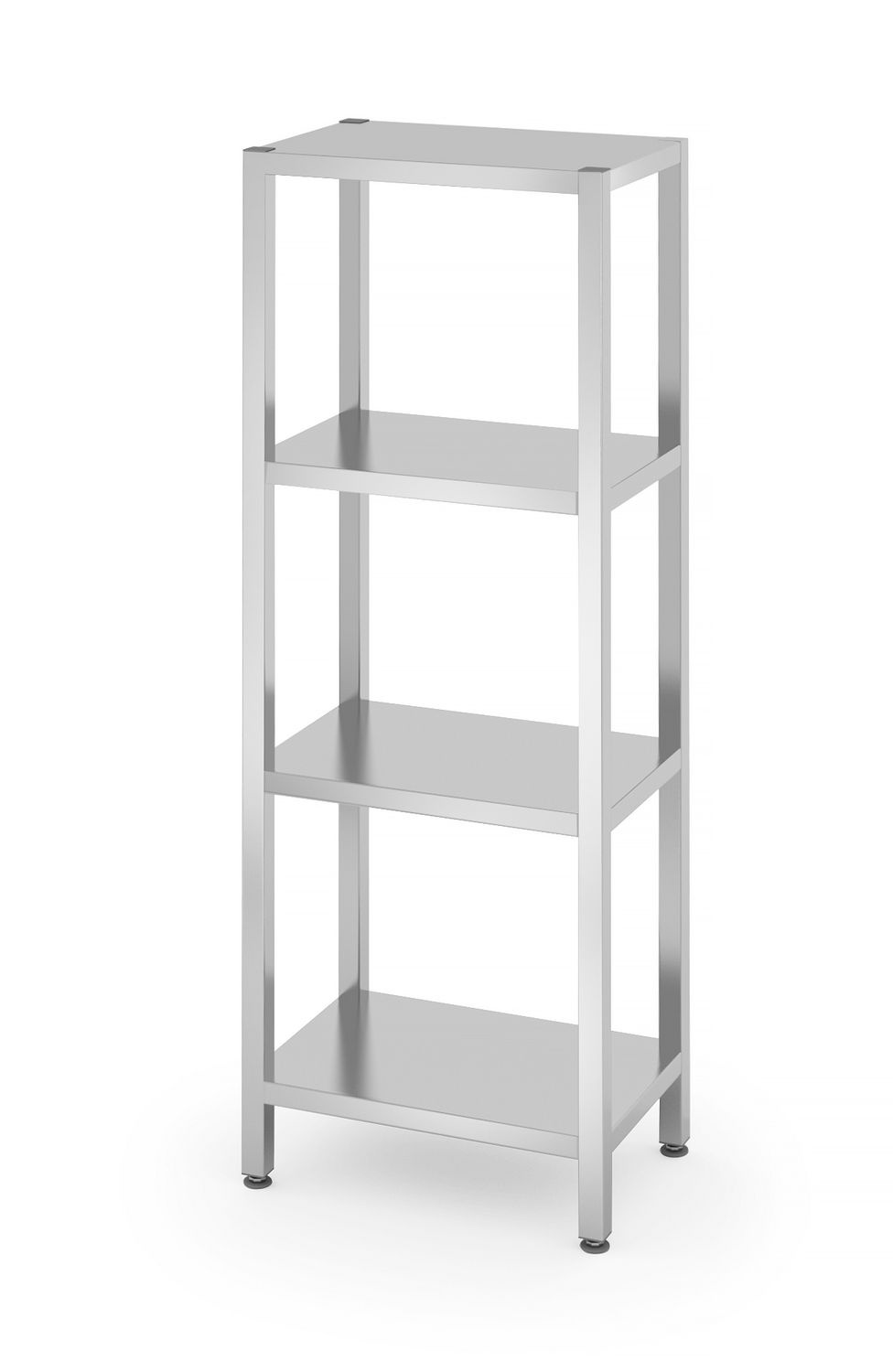 Étagère de stockage inox vissée 4 niveaux 60x40cm | HENDI 812501